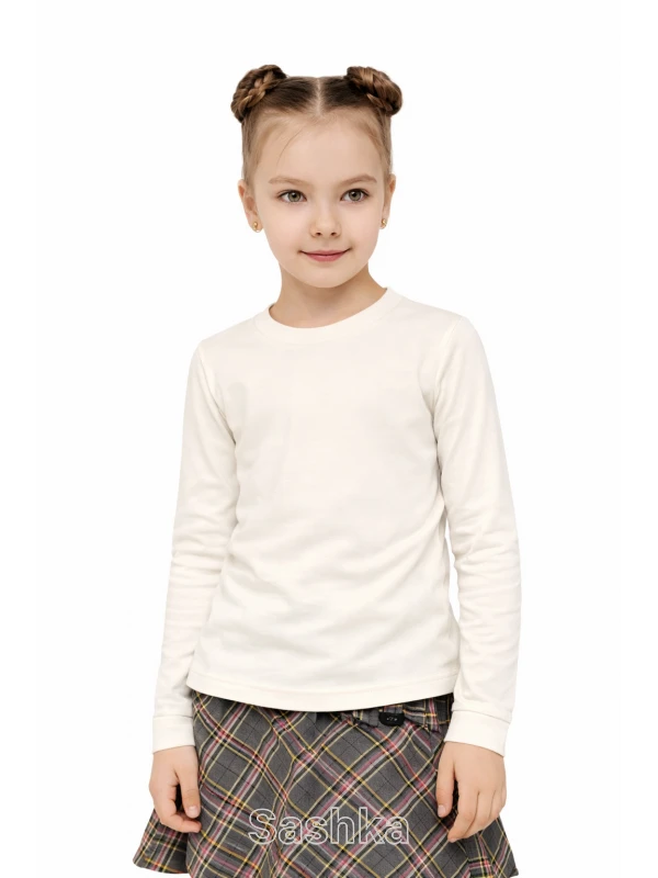 Лонгслів для дівчинки Sashka трикотажний рожевий, розмір 104-176